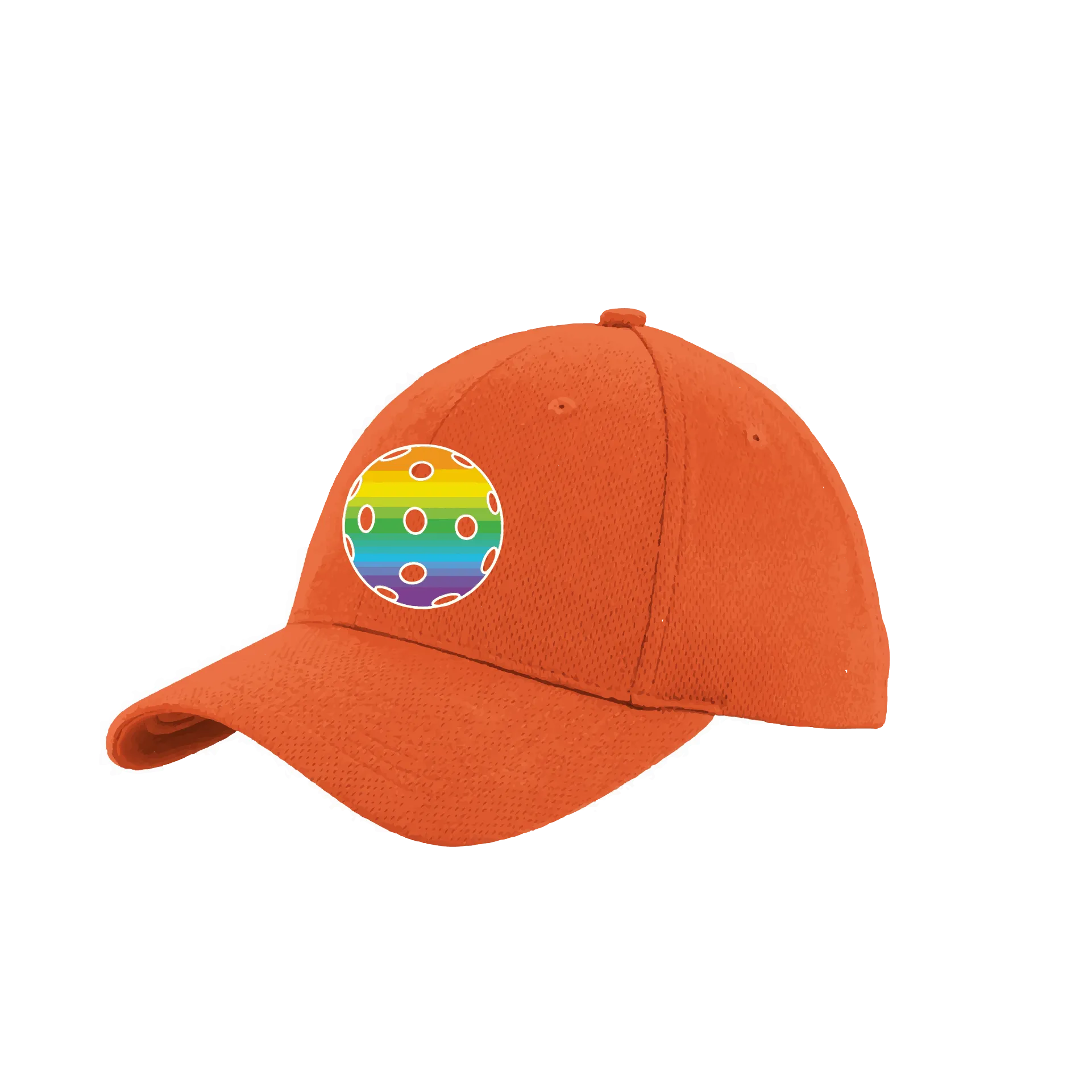 Rainbow Pickleball (Customizable) | Pickleball Hat | Moisture-Wicking 100% Polyester