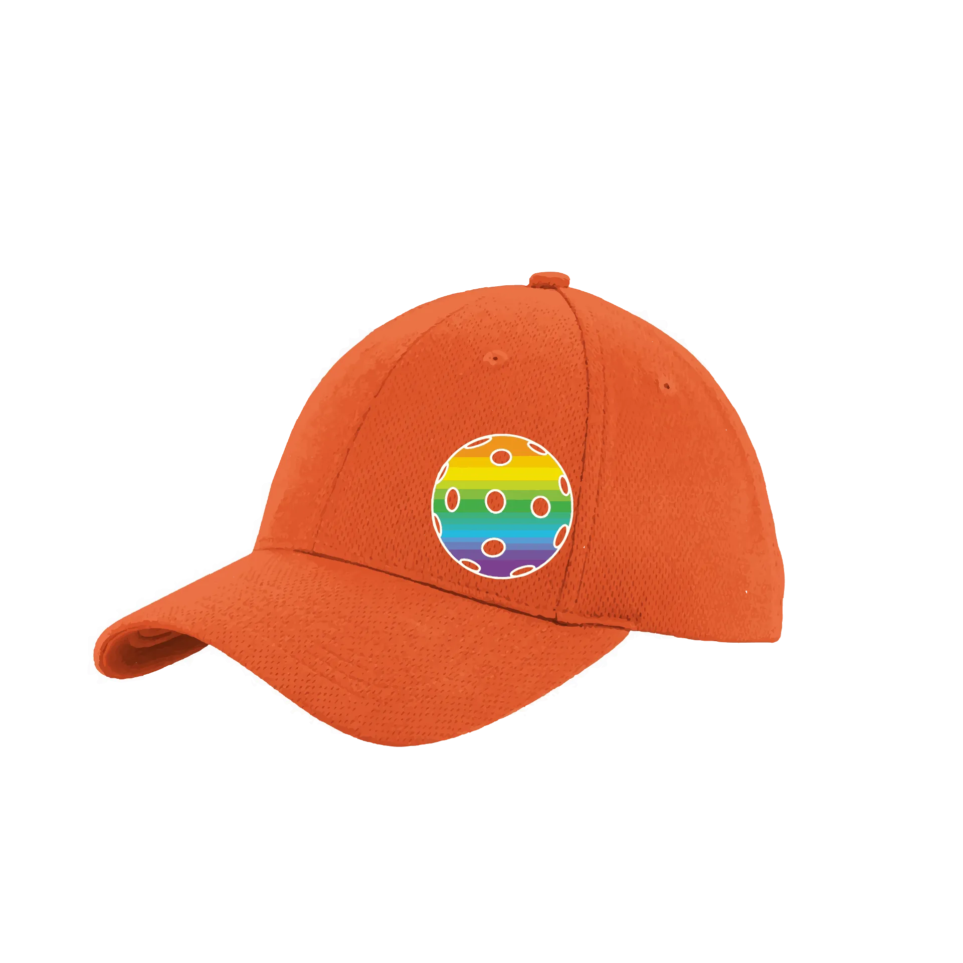 Rainbow Pickleball (Customizable) | Pickleball Hat | Moisture-Wicking 100% Polyester