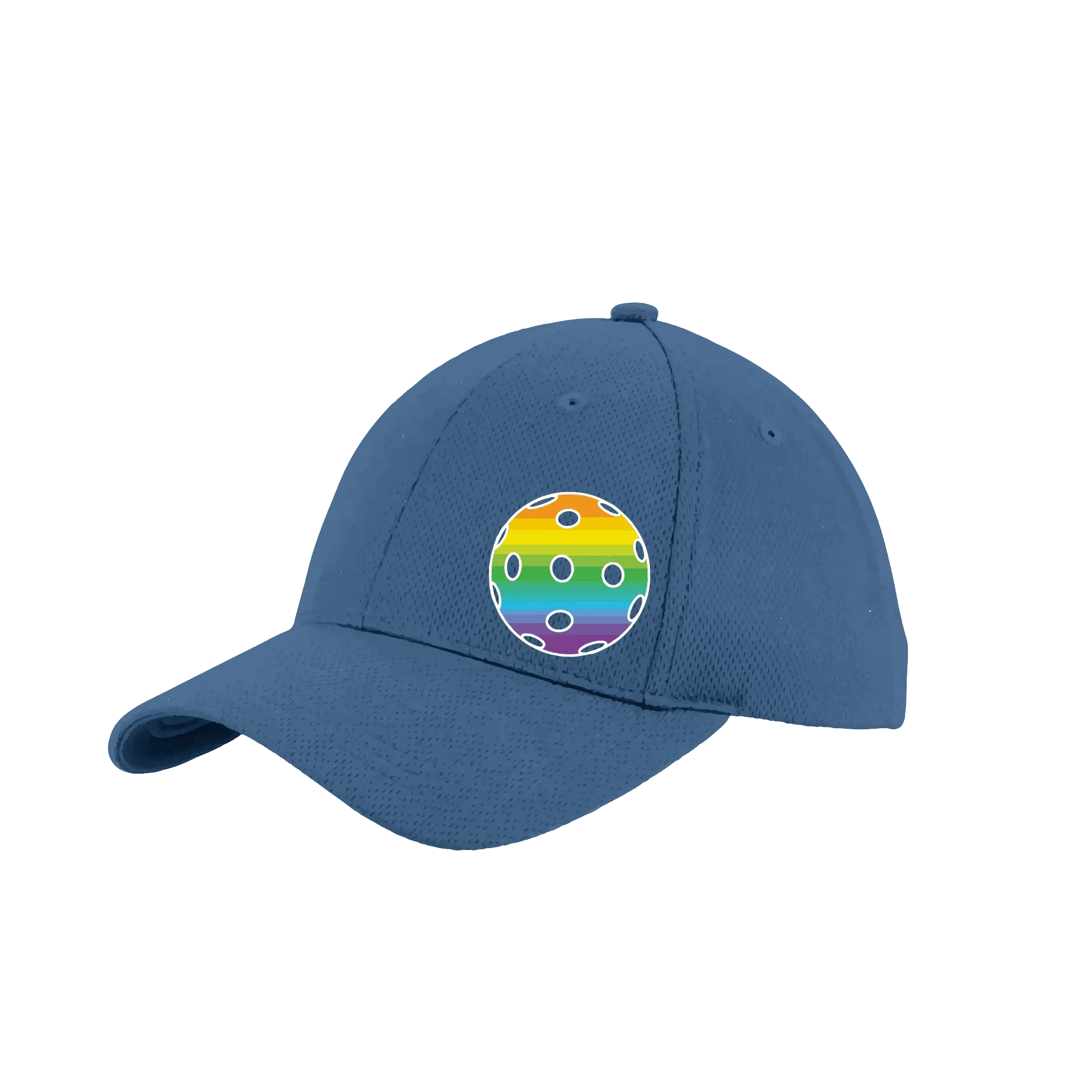 Rainbow Pickleball (Customizable) | Pickleball Hat | Moisture-Wicking 100% Polyester