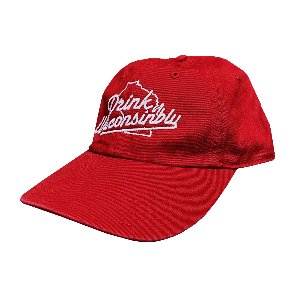 Red Washed Dad Hat