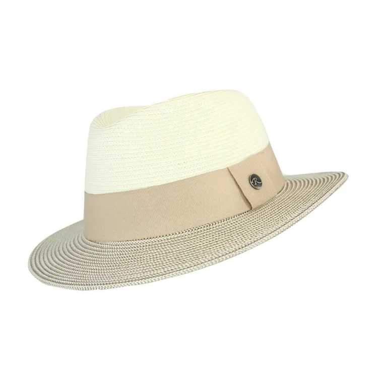 Rigon Margot Short Brim Fedora - Stone