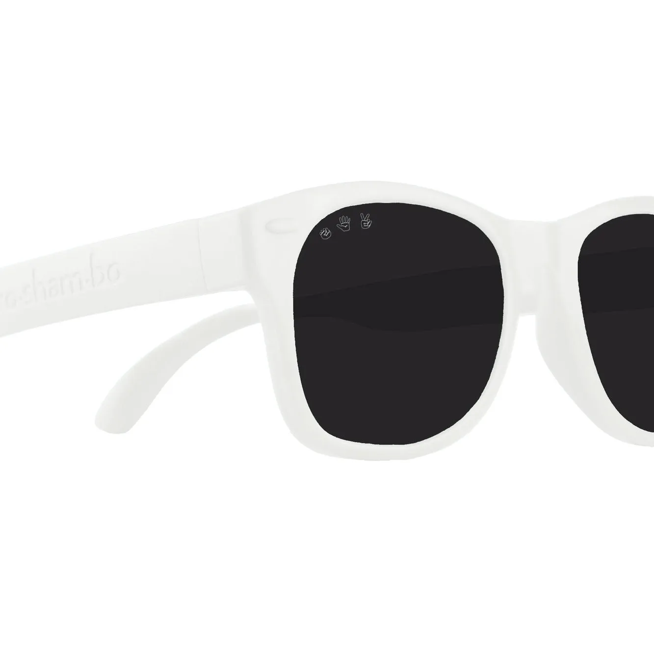 Roshambo Polarized Sunglasses White | baby/toddler/junior