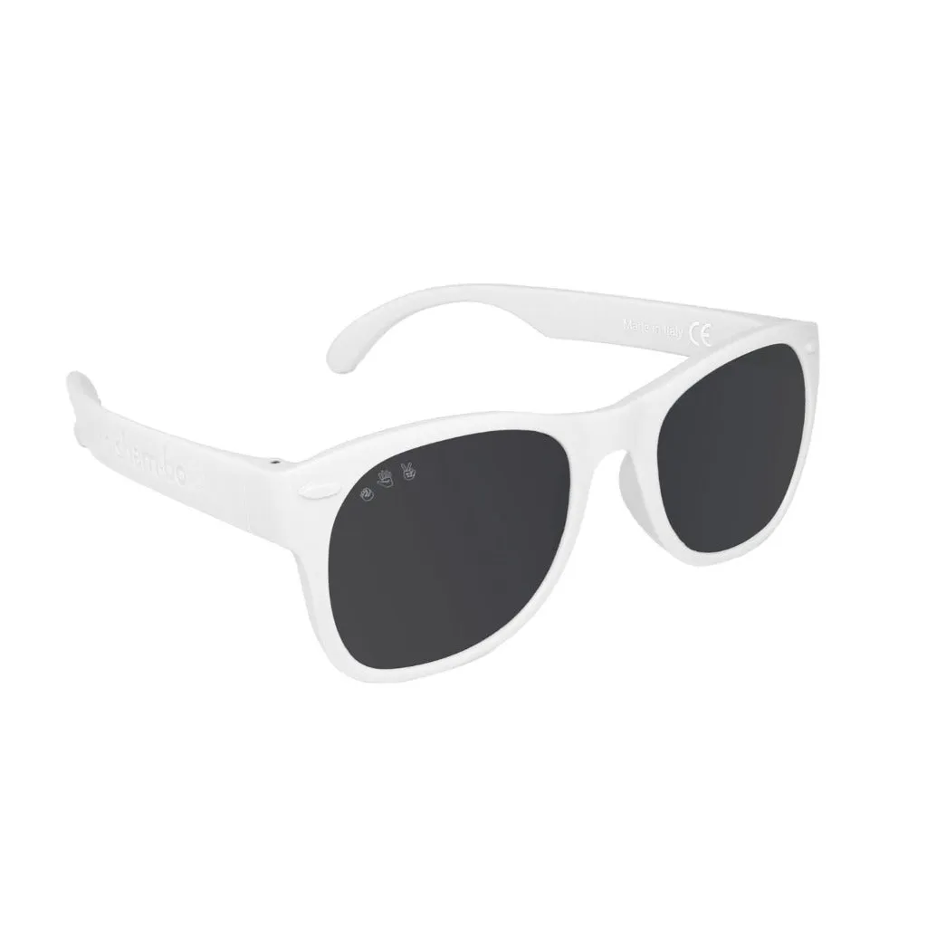 Roshambo Polarized Sunglasses White | baby/toddler/junior