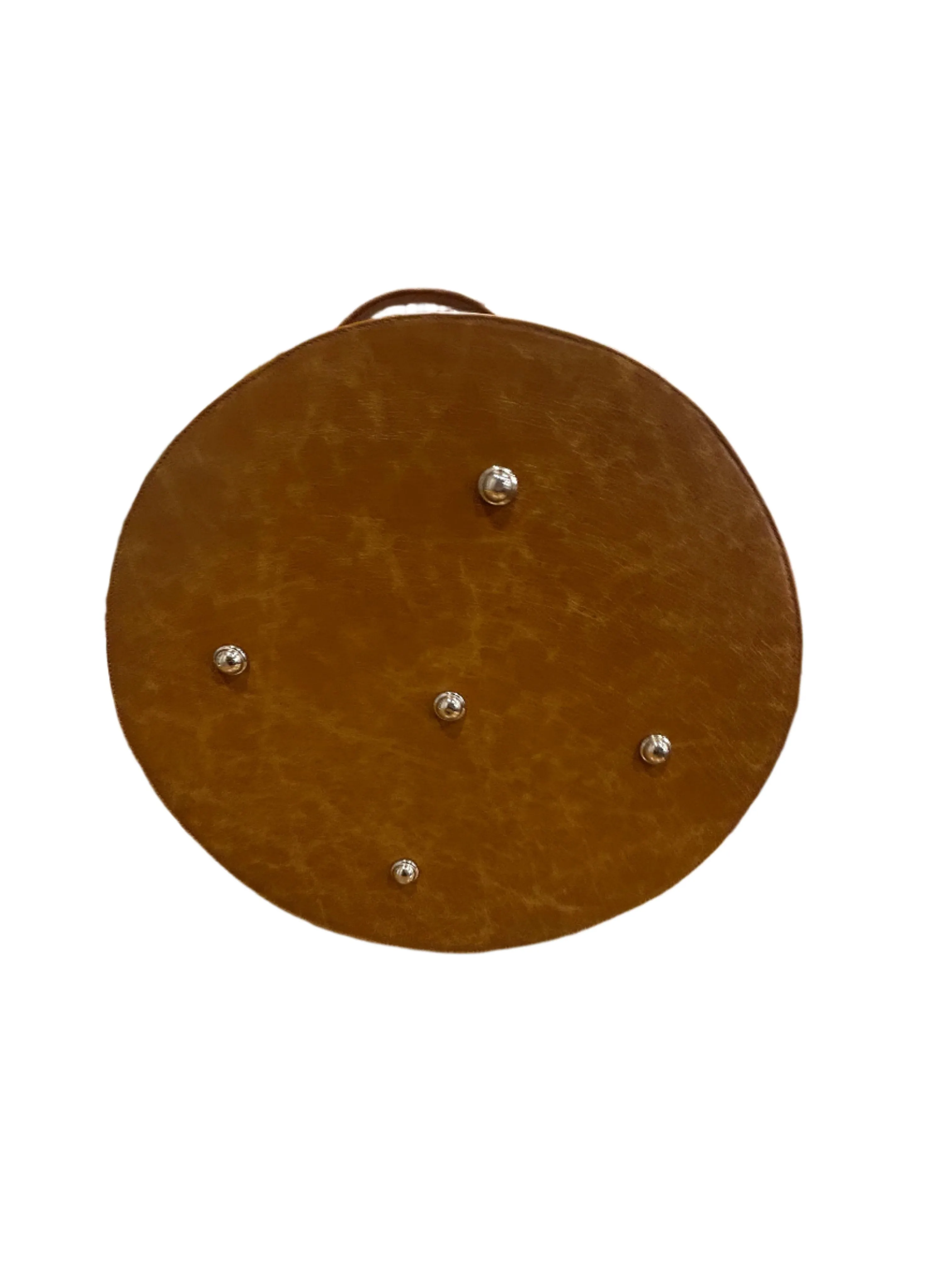 RUSTIC DEER PRINT COWHIDE HAT CASE