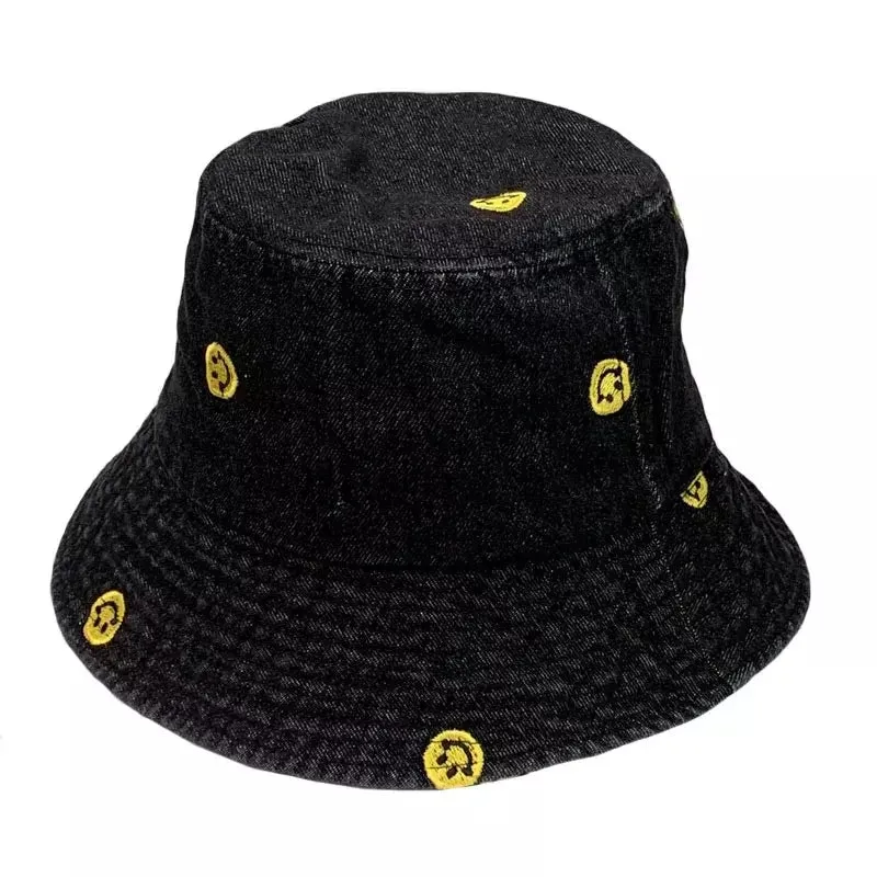 Smileys Cotton Denim Bucket Hat
