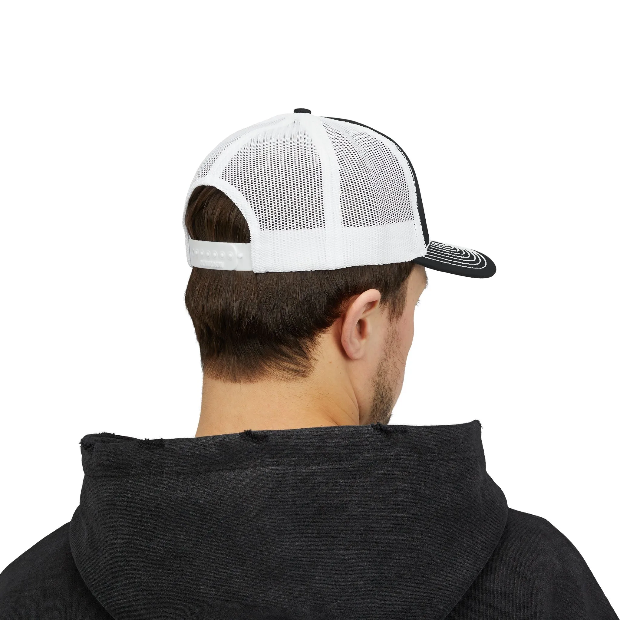Snapback Trucker Cap - Orange Logo