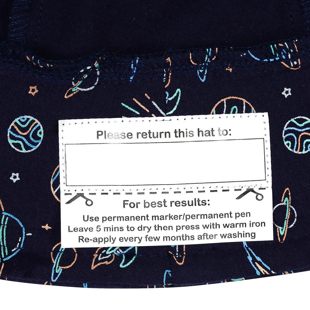Space - Toddler Bucket Flap Sun Hat - Bedhead Hats
