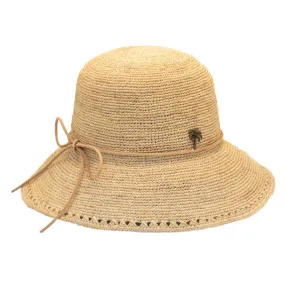Sun 'N' Sand - Madelyn Crochet Raffia Cloche Hat