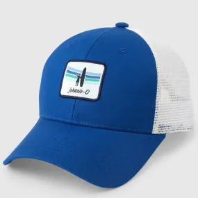 Surf Rainbro Trucker Hat in Royal by Johnnie-O