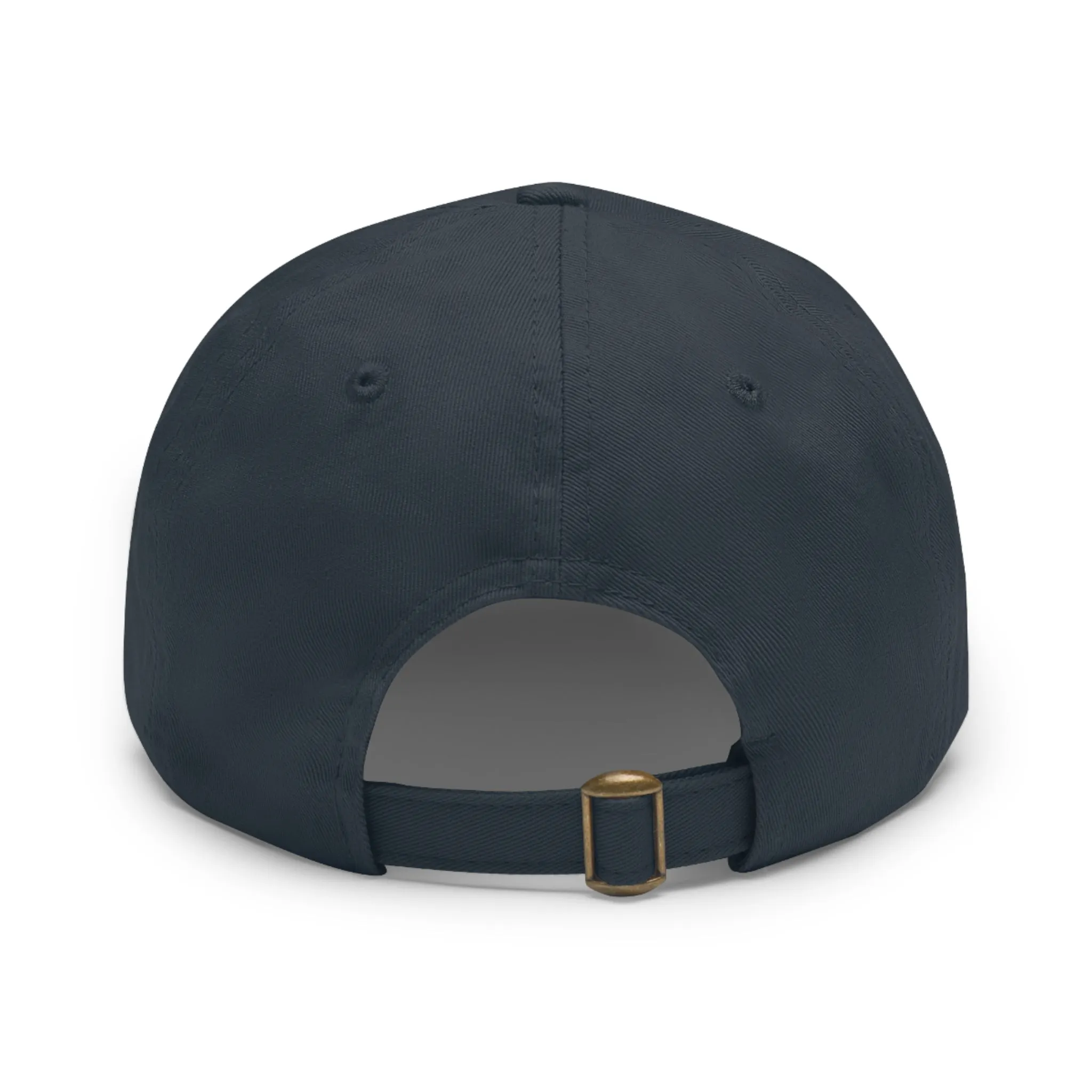 The force is strong with this one  Dad Hat with Leather Patch (Rectangle)