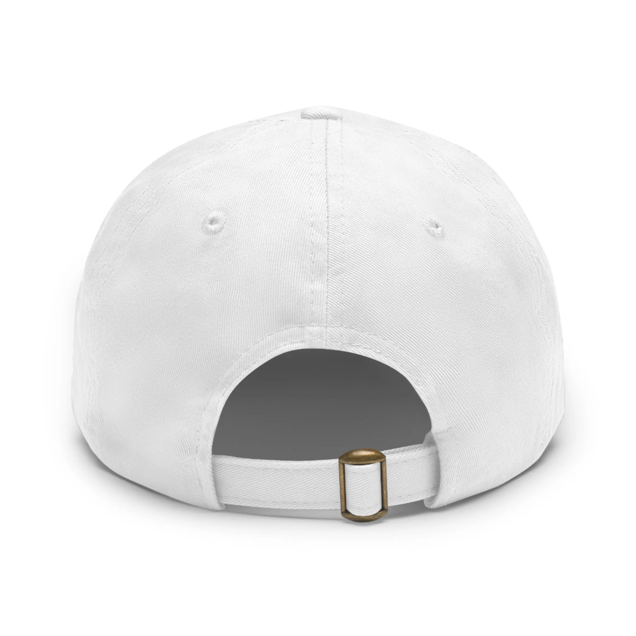 The force is strong with this one  Dad Hat with Leather Patch (Rectangle)