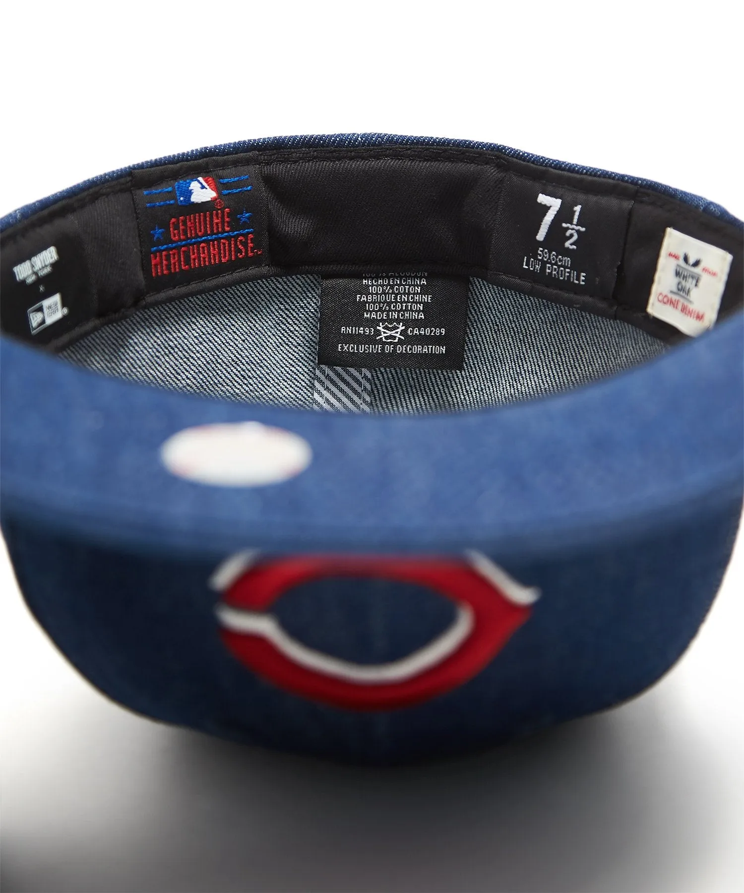 TODD SNYDER   NEW ERA MLB CINCINNATI REDS CAP IN CONE DENIM