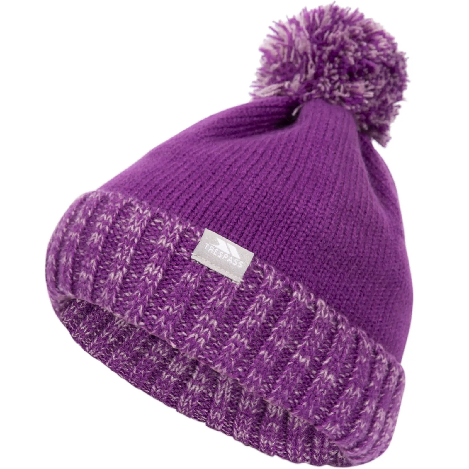 Trespass Kids Nefti Fleece Lined Knitted Bobble Hat