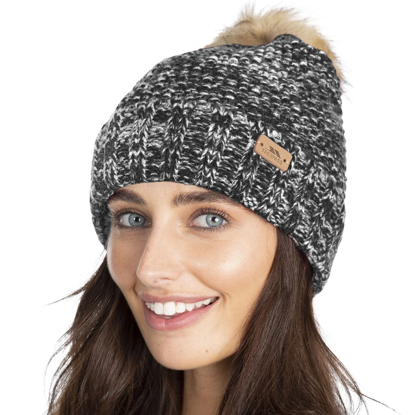 Trespass Womens Kellisa Knitted Bobble Hat