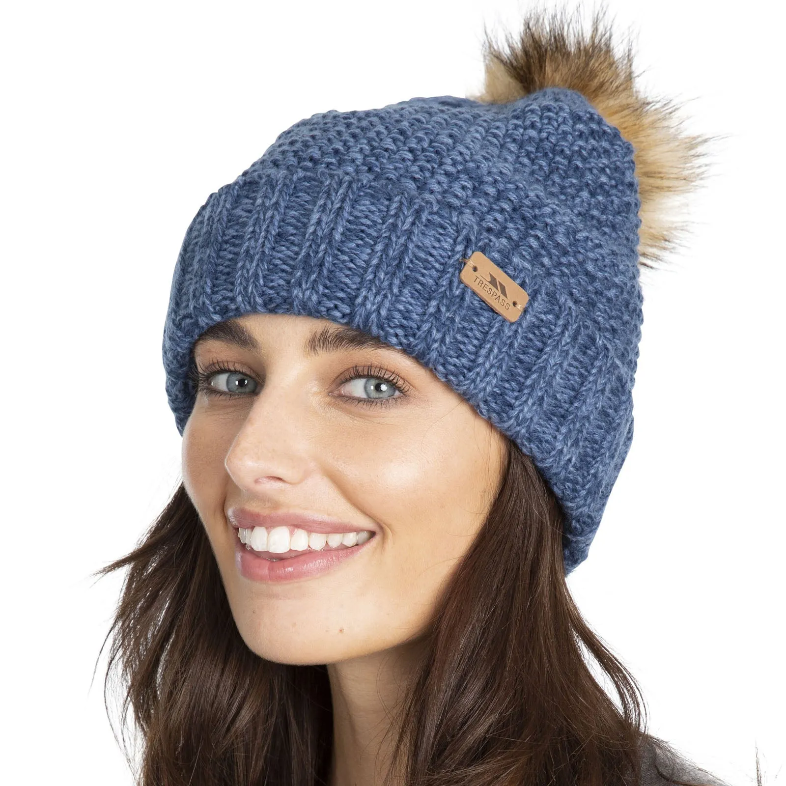 Trespass Womens Kellisa Knitted Bobble Hat