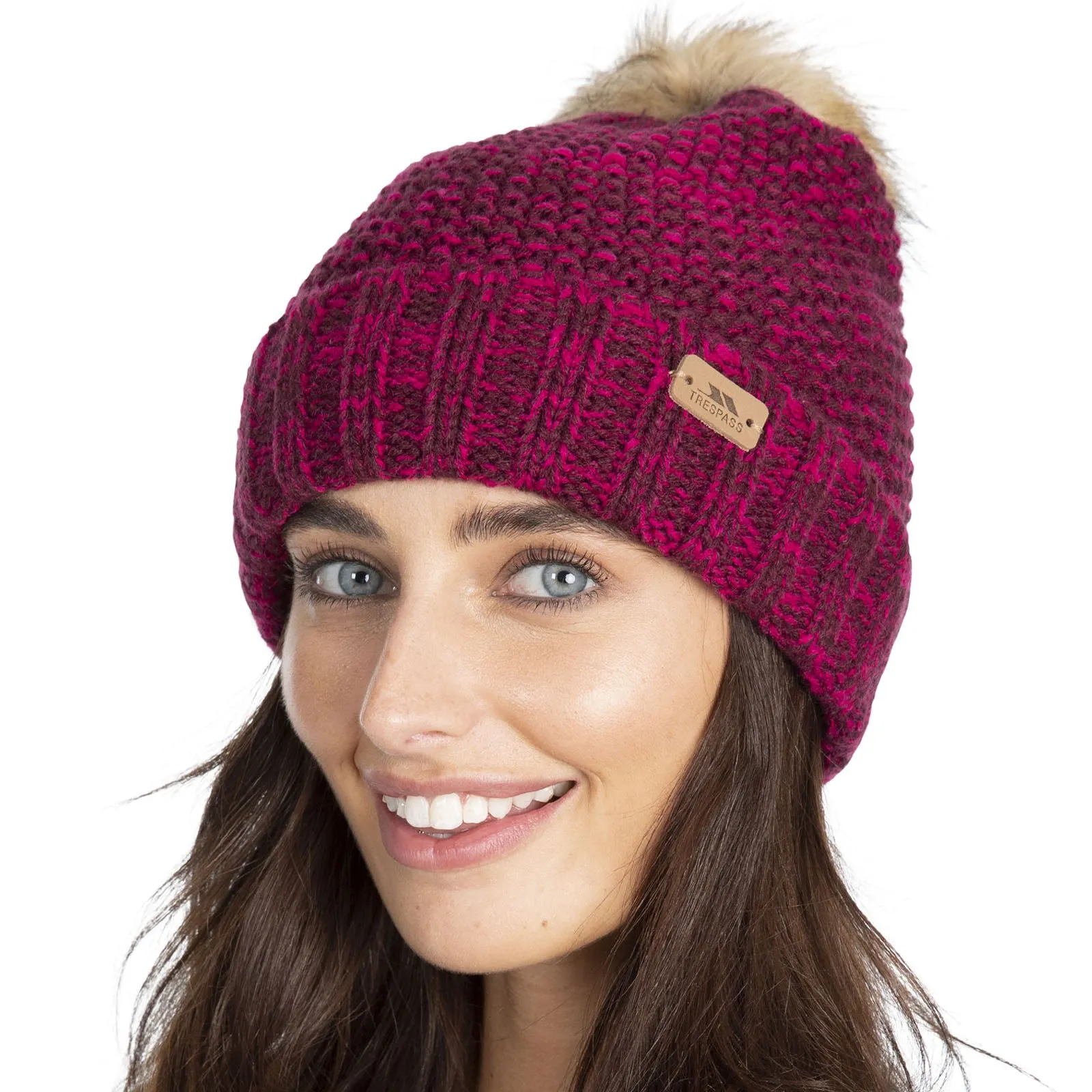 Trespass Womens Kellisa Knitted Bobble Hat