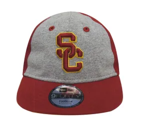 USC Trojans Elastic Strap Toddler New Era Heather Tot Cap Hat Burgundy Grey