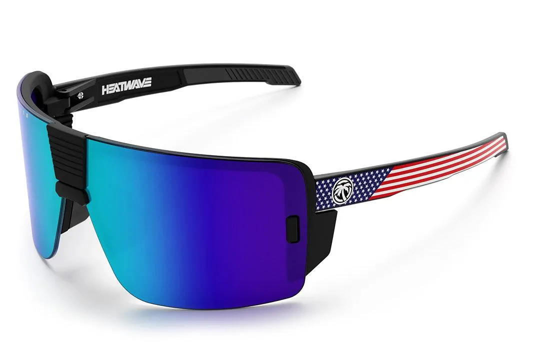 VECTOR SUNGLASSES: USA STARS AND STRIPES CUSTOMS Z87  POLARIZED