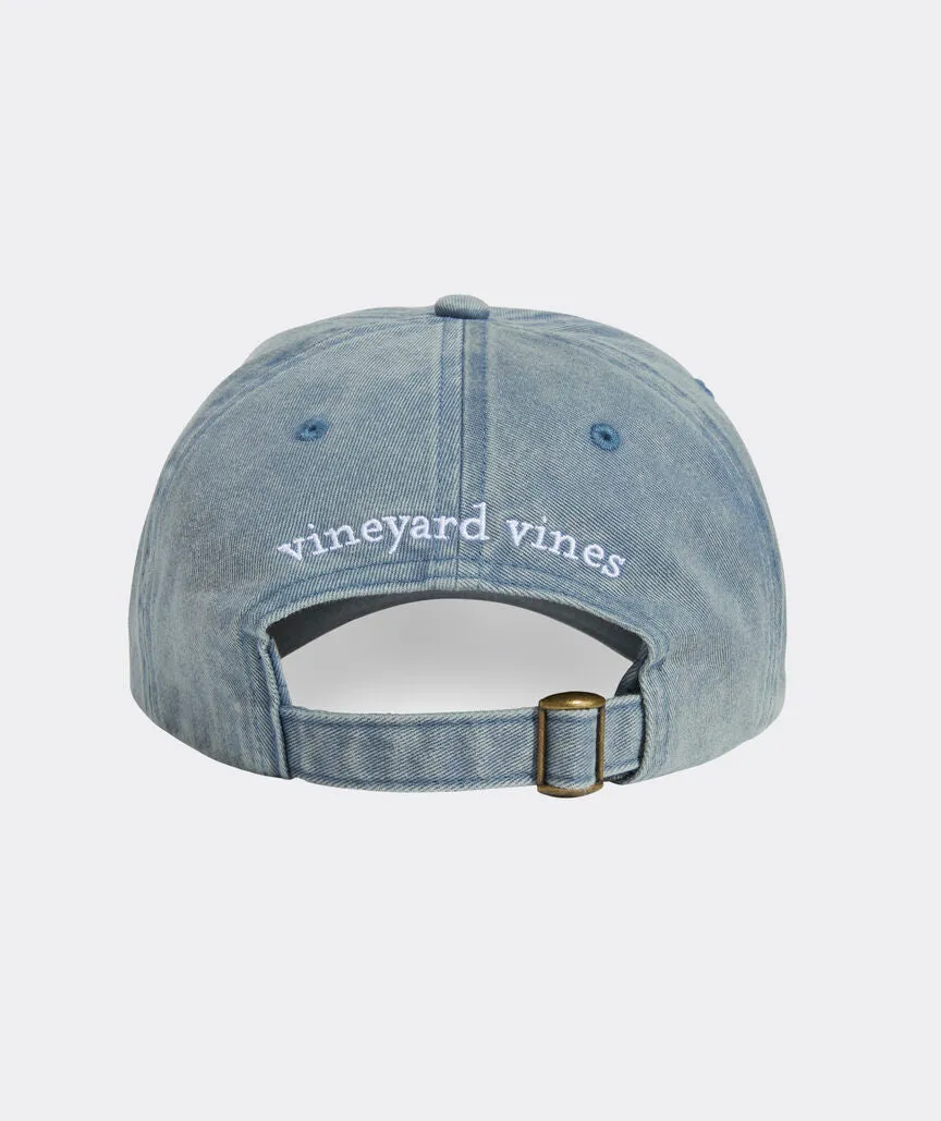 Vineyard Vines Garment-Washed Classic Whale Baseball Hat
