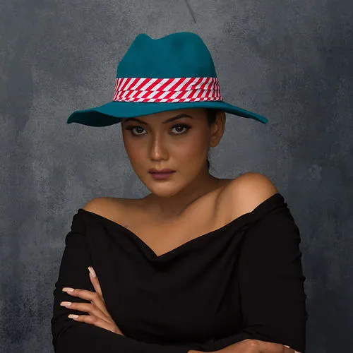 Wide Brimmed Fedora Fall Hat (Maxine)