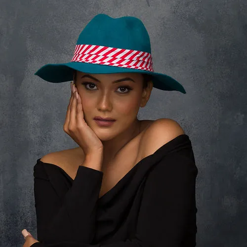 Wide Brimmed Fedora Fall Hat (Maxine)