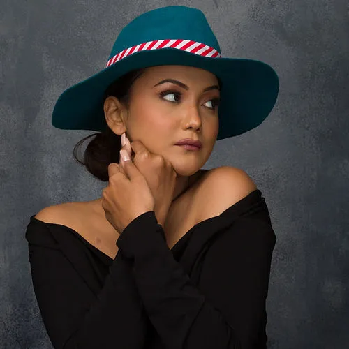 Wide Brimmed Fedora Fall Hat (Maxine)