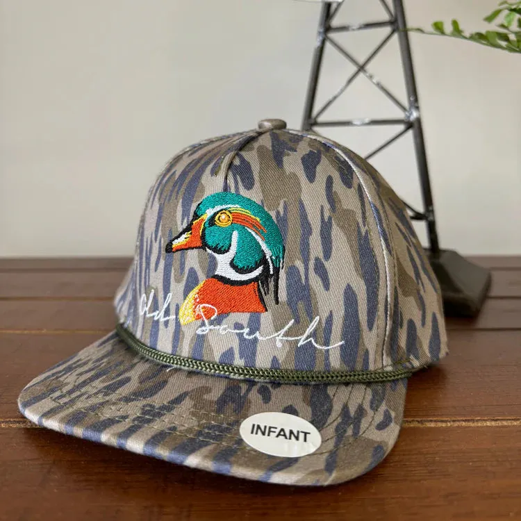 Wood Duck Camo Rope- Infant Hat