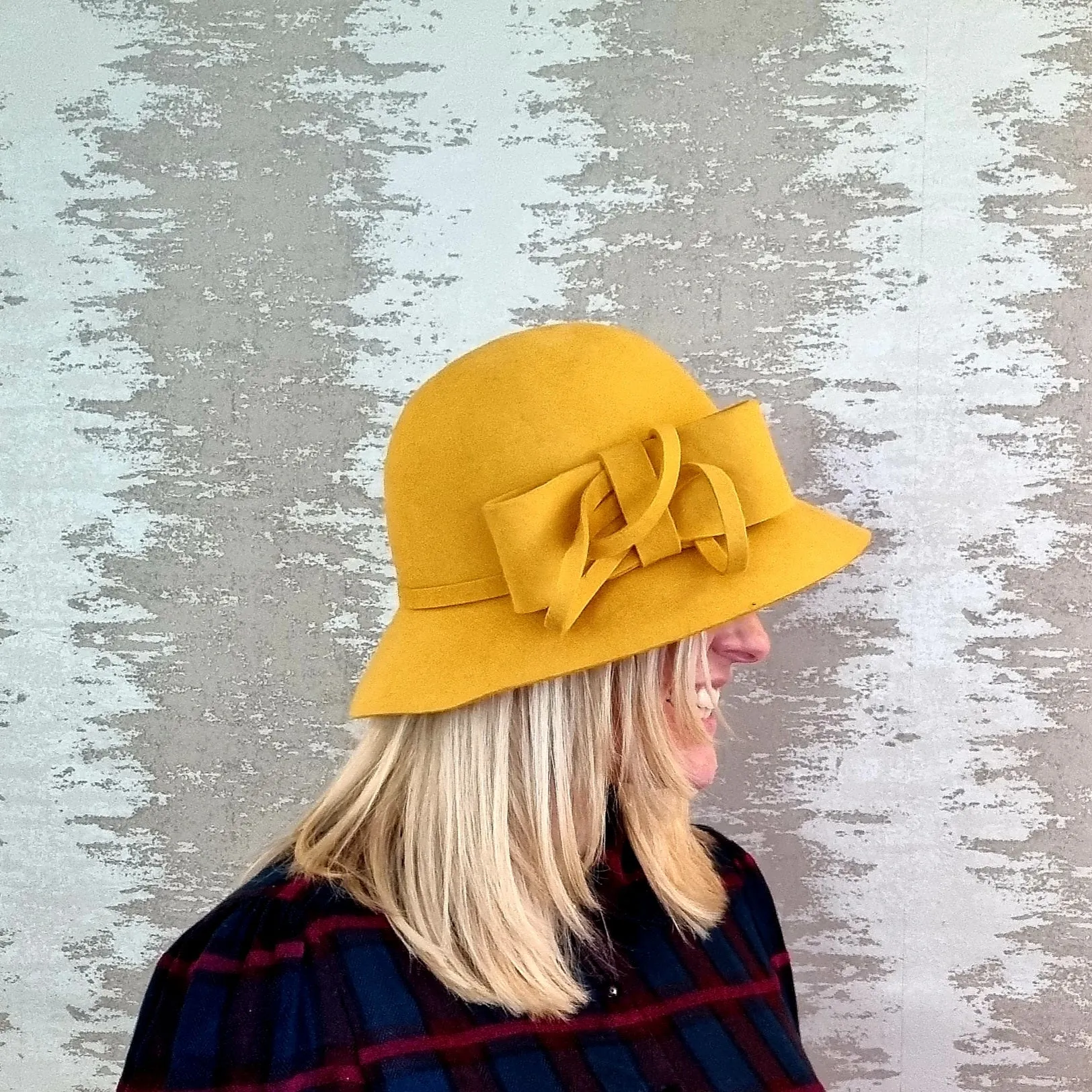 Wool Felt Cloche Hat