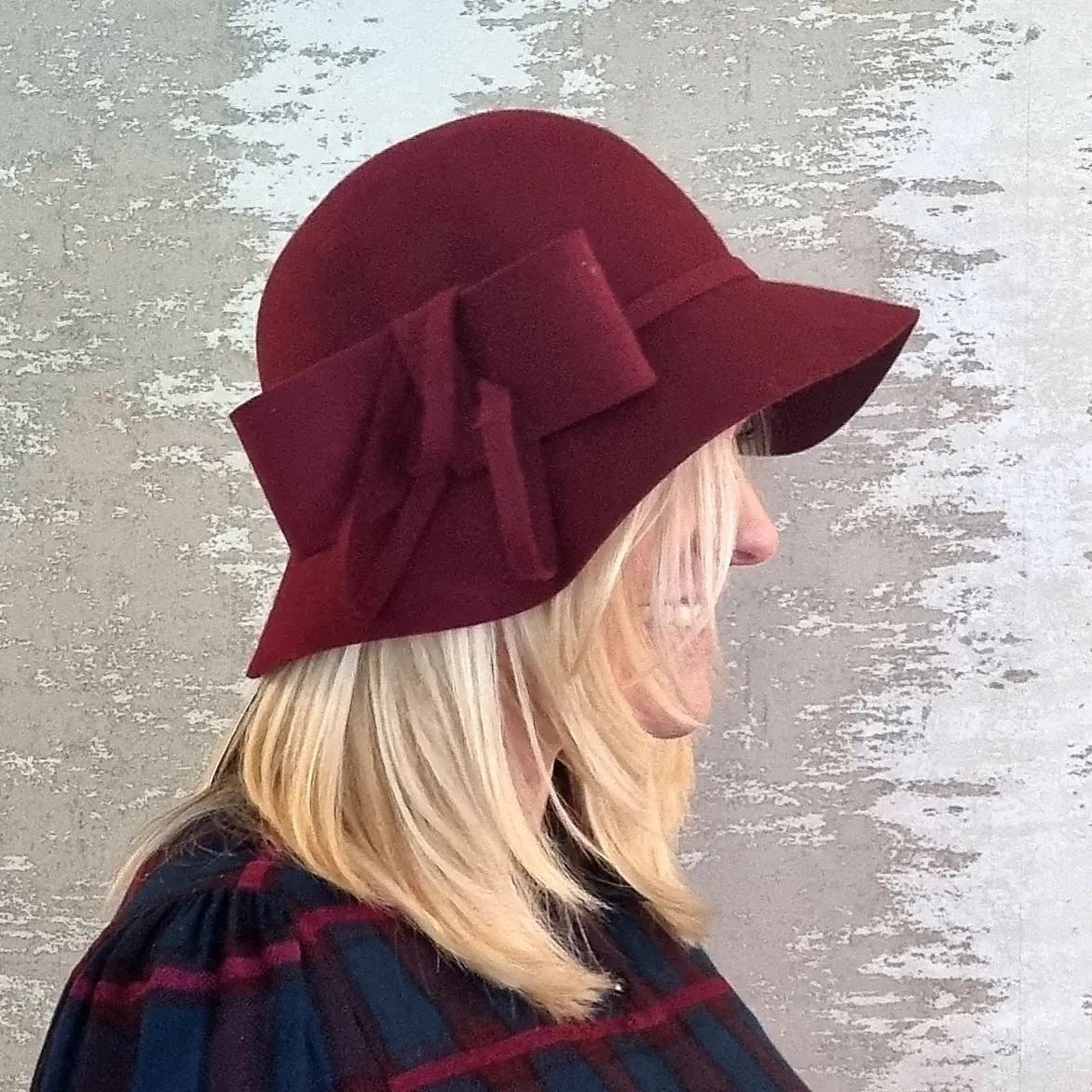 Wool Felt Cloche Hat