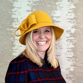 Wool Felt Cloche Hat